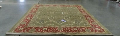 LIGHT GREEN / RUST 10' Square Hole in Rug Reduced Price 1172574470 PL819B-10SQ - Image 1 of 3