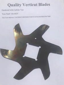 QUALITY HARDENED Carbide Tipped Verticut Blades replaces 106-8625 2mm - Picture 1 of 2