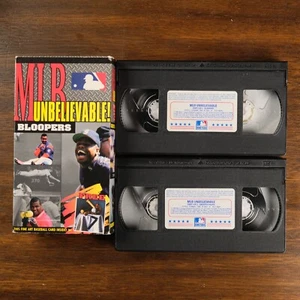 MLB Unbelievable! - VHS 2 Tape Set - Baseball Highlight - NEAR PERFECT CONDITION - Picture 1 of 8