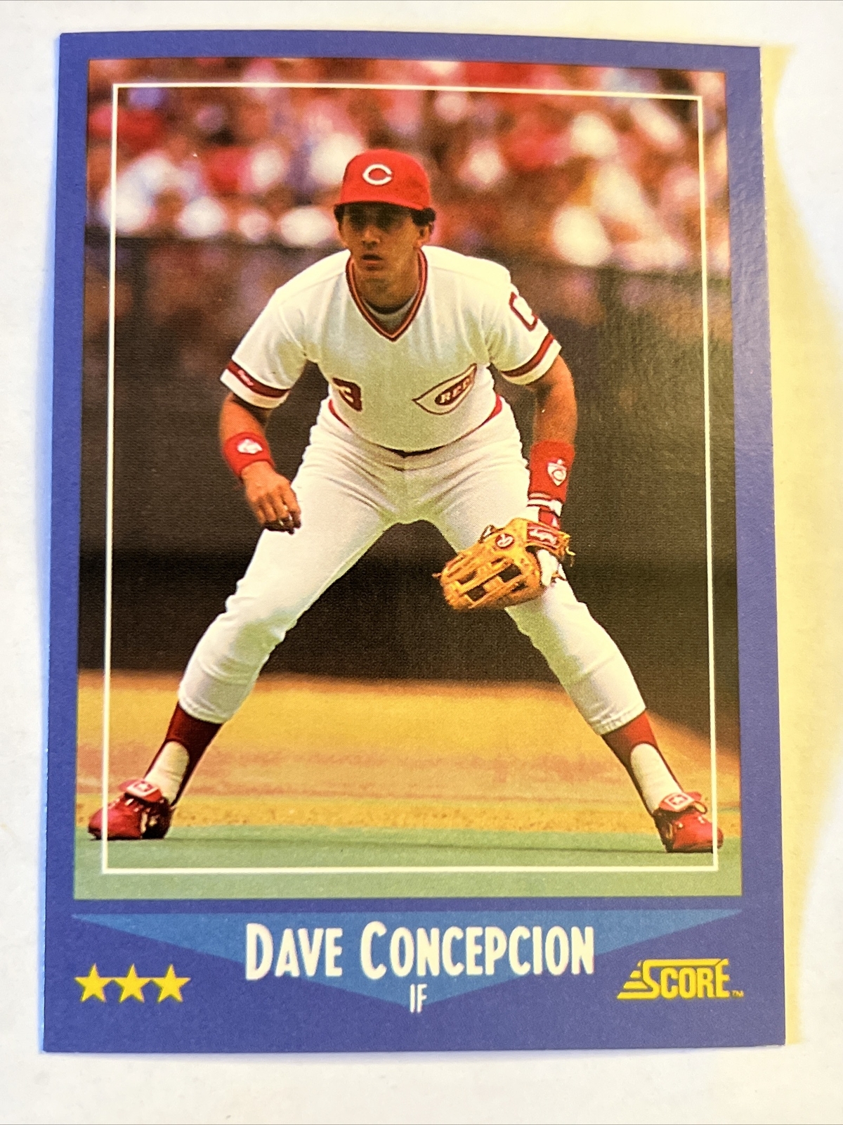 1988 Score Dave Concepcion Cincinnati Reds #210 Baseball Card