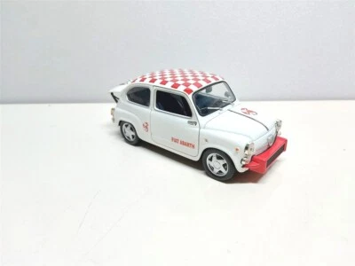 Fiat 850 TC Abarth Tuning bianco del 1961 - 1/18 Artigianale base Solido - Immagine 1 di 4