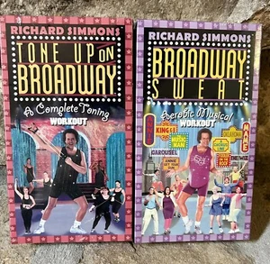 Vintage Richard Simmons VHS Workout Videos, New Condition, Set of Two, Broadway - Picture 1 of 5