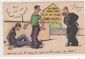 CPA HUMOUR Illustrateur XAN Un repas sans vin est une journée sans soleil - Picture 1 of 2