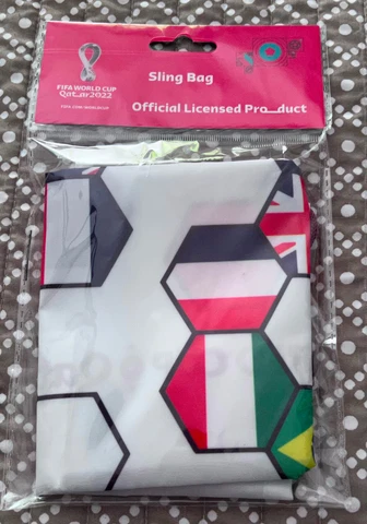 FIFA WORLD CUP QATAR 2022 FLAGS OF EACH NATION SLING BAG-NWT! Cover