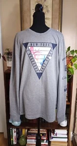NWT Aeropostale New York T-Shirt Statue of Liberty Graphic Men's L Long-sleeved  - Picture 1 of 13