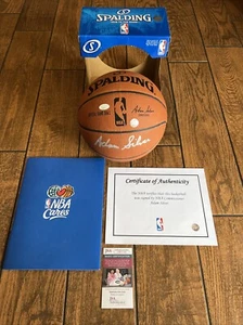 COMMISSIONER ADAM SILVER SIGNED HANDSIGNIERT NBA OFFICIAL GAME BASKETBALL JSA - Bild 1 von 8