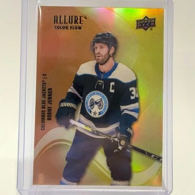 2022-23 Upper Deck Allure - Color Flow Boone Jenner #SF-63 Orange Yellow - Image 1 of 2