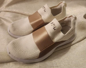 Athletic Propulsion Labs APL TechLoom Bliss Cream Gold Shoes Sneakers Size 7 - Picture 1 of 7