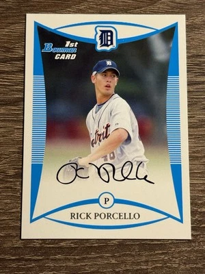 2008 Bowman Draft Prospects #BDPP1 Rick Porcello Detroit Tigers - Image 1 of 2