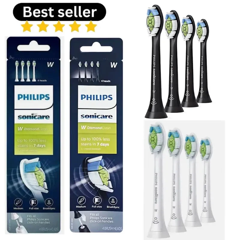 Neu 4/8er Pack - Philips Sonicare W Diamond Clean - Elektrische Zahnbürstenköpfe UK