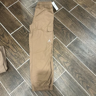Air Jordan boys brown nylon track pants Size Medium - Image 1 of 4