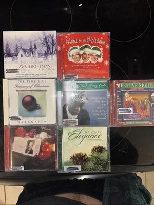 CD Lot Of 7 Classic Traditional Christmas Songs Carols Crosby King Cole Mariah - Image 1 of 4