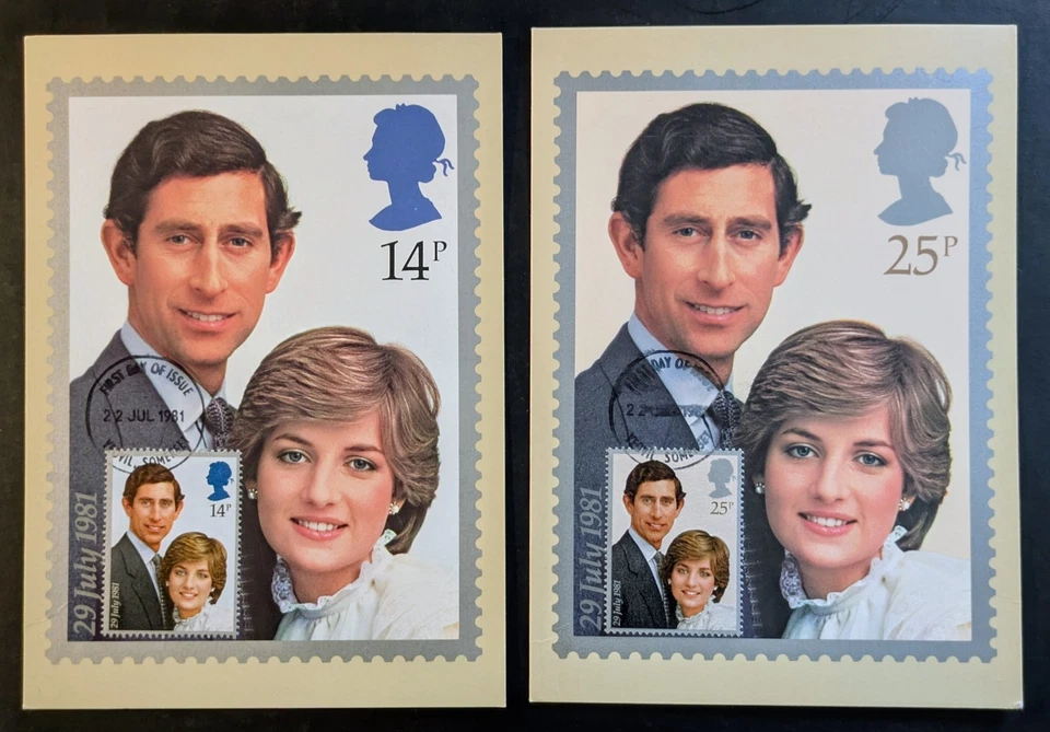 GB 1981 Fine used Royal Mail Royal Wedding Charles +Diana PHQ cards no53 Cv £5 - Image 1 of 1