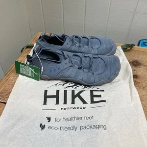 New Hike Footwear "Barefoot" Shoes Gray with Blue Unisex 39 (Women's 8) - Picture 1 of 7