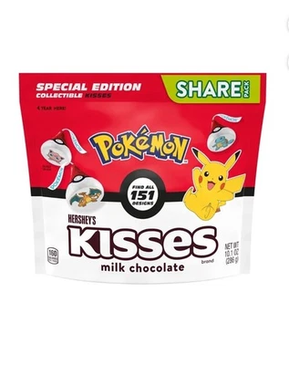 2 PK - EDICIÓN ESPECIAL Hershey’s Pokemon Collectible Kisses / 10.1 OZ Foto 1 de 4