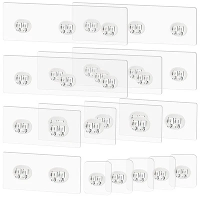 Paquete de 15 ganchos adhesivos de repuesto para carrito de ducha - fuertes ganchos adhesivos para estante de ducha Foto 1 de 4