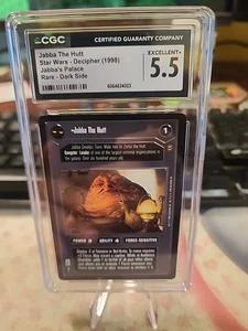Decipher Star Wars CCG Jabba's Palace Jabba The Hutt DS BB SWCCG Cgc 5.5 - Picture 1 of 2