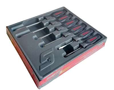 *NEW* Snap On 6pc Combination Instinct Titanium Soft Screwdriver Set SGDX60BDT - Image 1 of 3