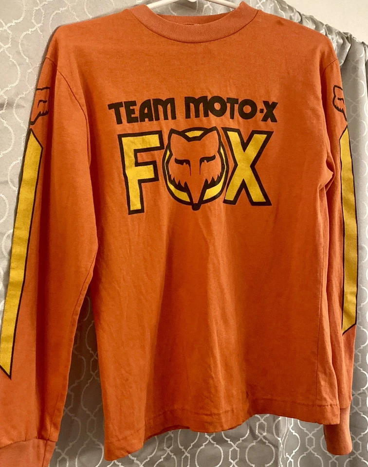 Moto x Fox JERSEY 1981 ORANGE Men’s S Or Youth XL RARE  - Image 1 of 4