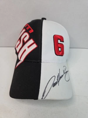 Gorra Sam Hornish Jr #6 negra/blanca autografiada personalmente Penski Racing Indy 2004 Foto 1 de 4
