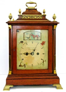 Reloj mecánico y llave Carter Bowles pintado a mano autómata perro y caballo - Imagen 1 de 23