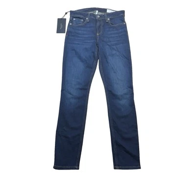 NEW Rag & Bone Women's Cate Mid-Rise Ankle Skinny Jeans Blue Denim Size 25 - Image 1 of 4