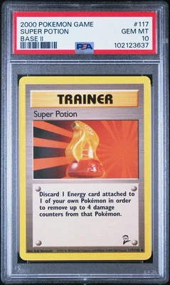 2000 Pokemon Base 2 # 117 Super Potion PSA 10 Card GEM MINT! Trusted Seller! - Image 1 of 2