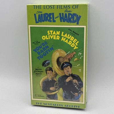 The Lost Films of Laurel & Hardy: You're Darn Tootin 1928 VHS Tape SEALED NOS - Image 1 of 4