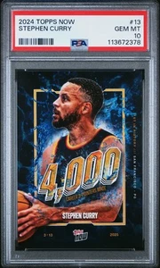 2024 TOPPS NOW #13 STEPHEN CURRY PSA 10 - Picture 1 of 2