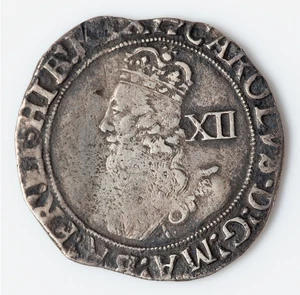 1638-1639 Großbritannien Karl I Silber Schilling England ss - Bild 1 von 2