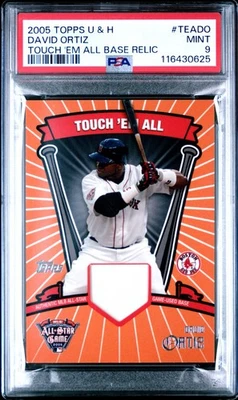 David Ortiz - 2005 Topps Update Touch Em All Base Relic  PSA 9  #94/1000 - Image 1 of 2