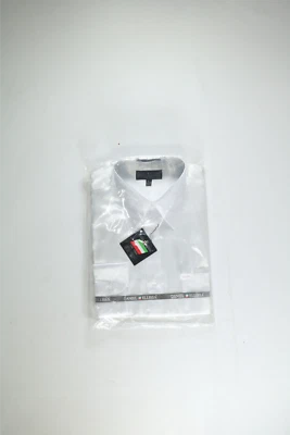 Camisa Para Hombres Daniel Ellissa Blanca Con Botones Talla 15 NUEVA Foto 1 de 4