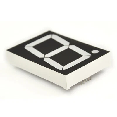 5X Red LED Single Digit Display 1 Bit 10-Pins PCB 7 Segment 2.3" Common Cathode - Image 1 of 4