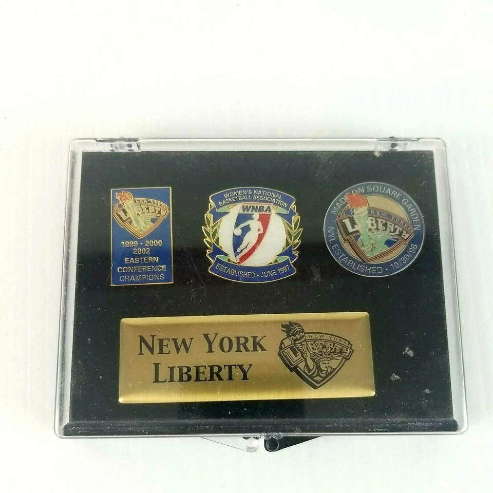 WNBA NY FREEDOM женщин баскетбол 3 коллекционный значок коллекции в футляре - Изображение 1 из 4