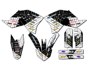 2009-2015 SX 65 RACE SERIES White Senge Graphics Kit Compatible with KTM - Picture 1 of 4
