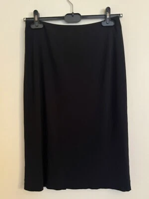 Lida Baday 复古裙黑色人造丝混纺及膝 M 码 — 第 1/4 张图片