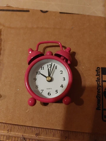 Vintage Alarm Clock Analog Avon 2012 pink New Cover