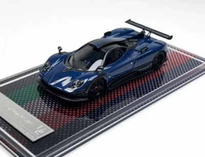 Coche de resina diecast modelo deportivo de carreras Zonda 760LH azul carbono U2 1:64 Foto 1 de 4
