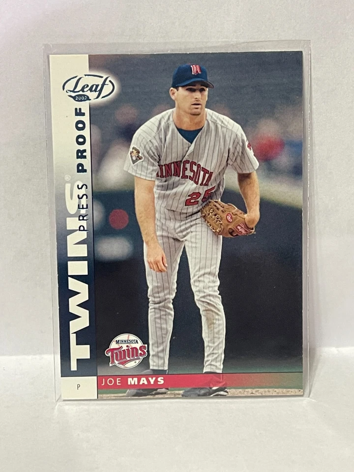2002 Leaf Press Proofs Platinum #31 Joe Mays - Série #'d/25 - Imagem 1 de 2