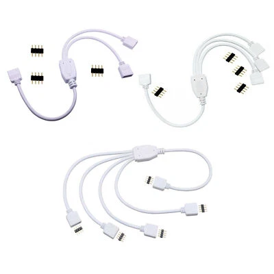 1m 5m rgbw RGB LED Strip Light Extension Cable 4Pin Connector Wire Power Adapter - Image 1 of 4