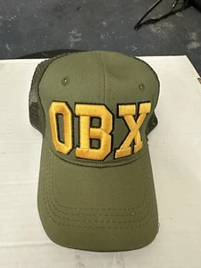OBX Trucker Hat Cap Men Mesh Green Outdoor Retro Dad Breathable Lightweight GUC - Picture 1 of 5