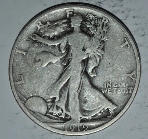 1919 S  Walking Liberty Half Dollar   {{{1581 Cover