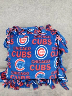 Travesseiros feitos à mão Chicago Cubs 15 X 15 homem caverna esportes den lã - Imagem 1 de 4