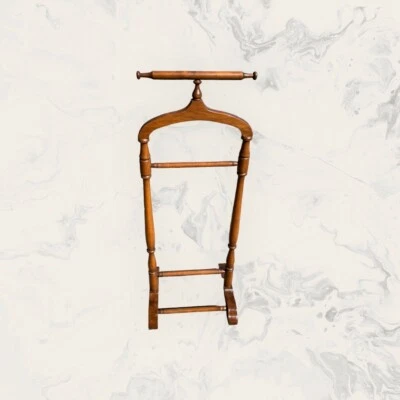 老式中世纪代客站立绅士套装架管家衣架 — 第 1/4 张图片