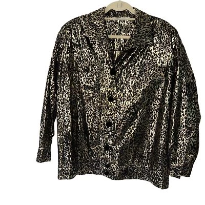 Chaqueta Lloyd Williams Vintage Mujer Talla 12 Dorado Cojo Terciopelo Botón Puños Delanteros Foto 1 de 4