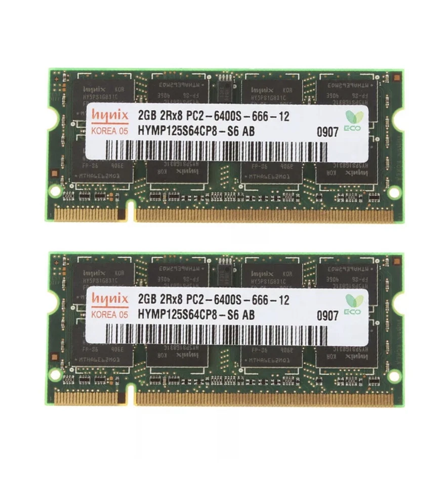 2GB HYNIX DDR2 PC2-6400 SODIMM PORTATIL 800Mhz - Imagen 1 de 1