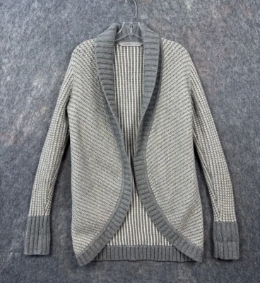 Suéter Athleta Mujer Pequeño Sierra Envoltura Capa Cocoon Acogedor Atletismo Boho Salón Foto 1 de 4