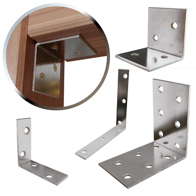 Edelstahl Winkel Verbinder 30mm 40mm 60mm 100mm VA Stuhlwinkel Edelstahlwinkel - Bild 1 von 4