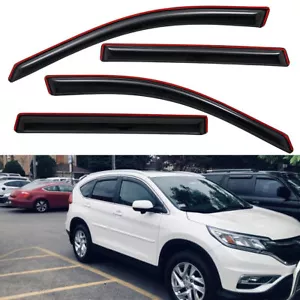 For 2012-2016 Honda CRV CR-V In-Channel Smoke Window Visor Rain Guard Vent Shade - Bild 1 von 12