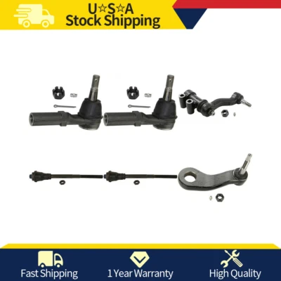 6PC Inner Outer Tie Rod End For 2011 2012 2013 Chevrolet Silverado 2500 HD - Image 1 of 4